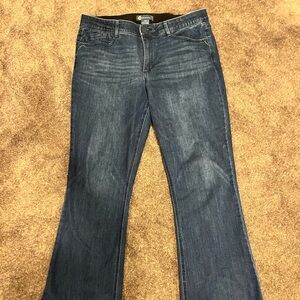 Democracy “Ab”solution Dark Blue Flare Jeans- Size 16